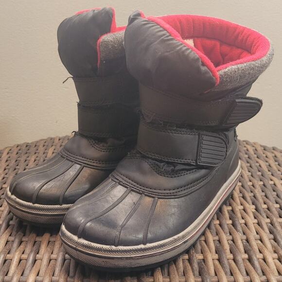 CIRCO Girls Youth 2 Winter Snow Boots Gray Pink Thermolite Insulated Waterproof - Picture 1 of 9